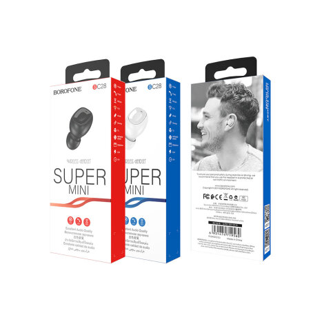 Borofone Shiny Sound Wireless Headset (BC28) Black