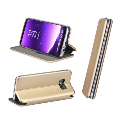 Zlatna preklopna maska Book Elegance za Xiaomi Poco F3/F3 Pro