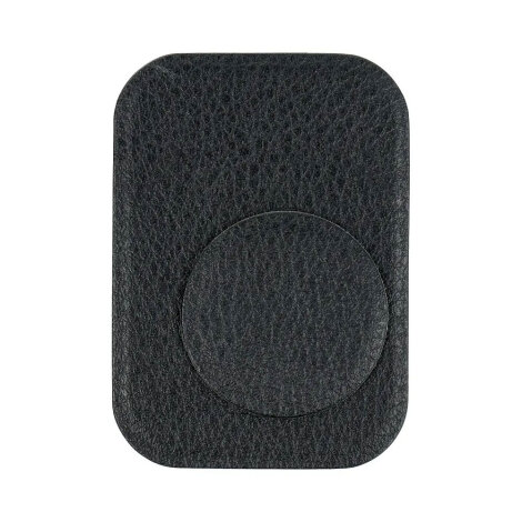 Badge Magnetic Car Holder Black Leather
