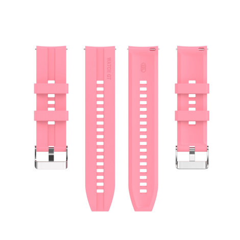 Silikonski Remen za sat 22mm Pink (srebrna kopča)