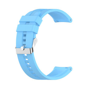 Silikonski Remen za sat 22mm plavi (srebrna kopča)