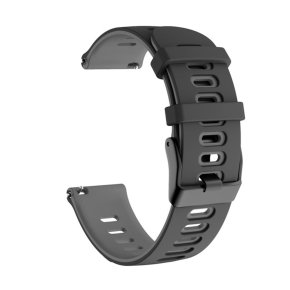 Silikonski Remen za sat 22mm crno-sivi