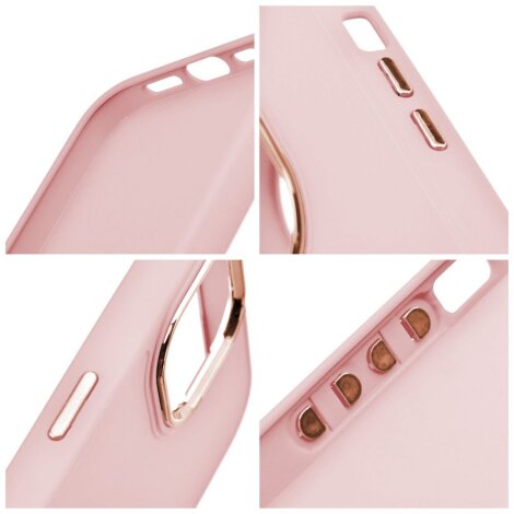 Frame case iPhone 12 mini powder pink