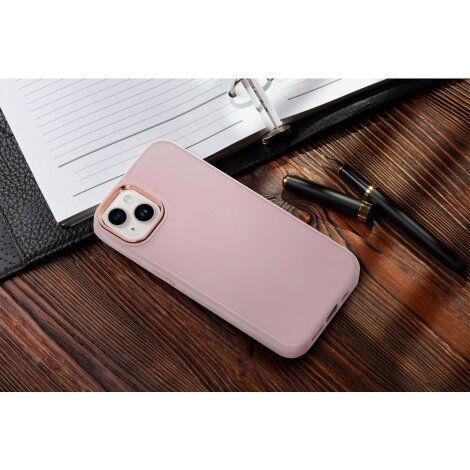 Frame case iPhone 12 mini powder pink