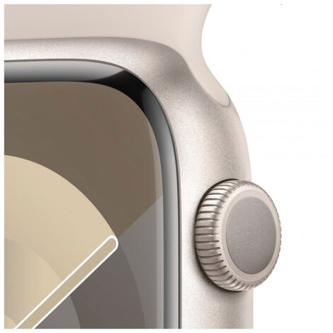 Apple Watch 9 41mm Starlight Alu Case with Starlight Sport Band M/L