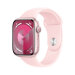 Apple Watch 9 45mm Pink Alu Case with Pink Sport Band S/M