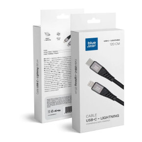 Data Cable USB-C to Lightning 1,2m crni