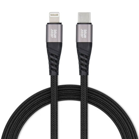 Blue Star USB-C na Lightning 1,2m Black