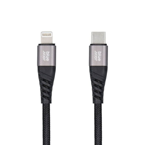 Blue Star USB-C na Lightning 1,2m Black