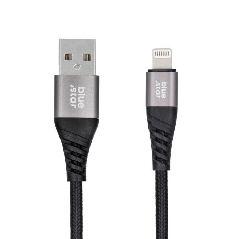 Blue Star USB-A na Lightning 1,2m Black