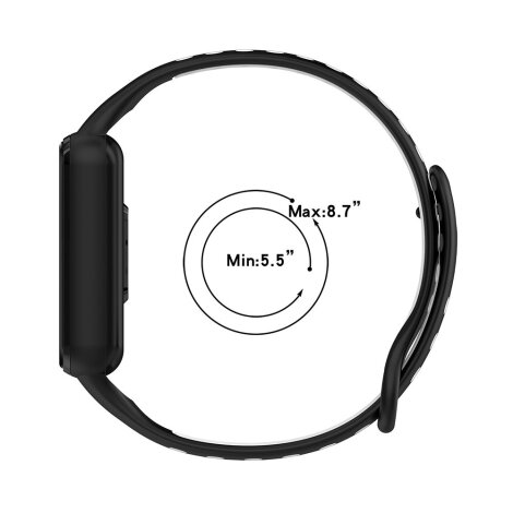 Strap Xiaomi Smart Band 8 Active Black/Gray