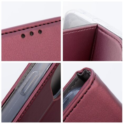 Book Smart Magneto Xiaomi Redmi Note 13 Pro 4G burgundy