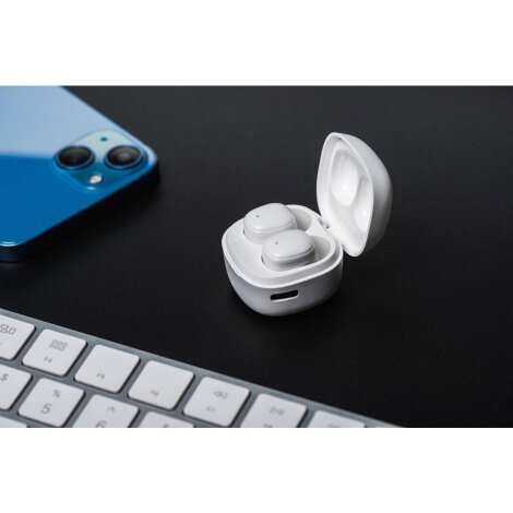 Blue Stars Mini Wireless Headphones (A19) White