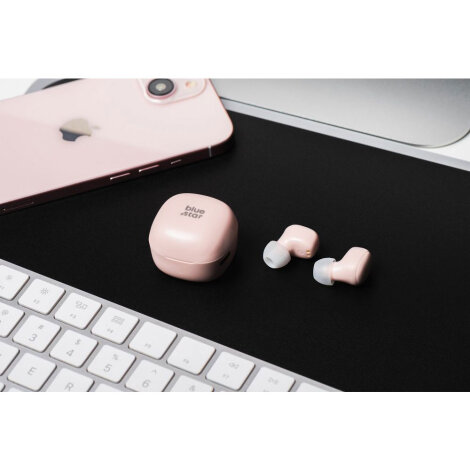 Blue Stars Mini Wireless Headphones (A19) Pink