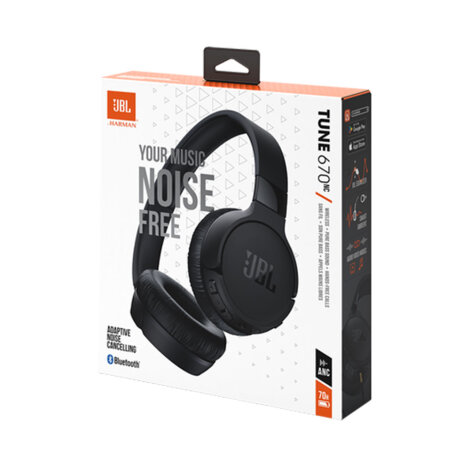 JBL Wireless ON-Ear Headphones T670nc BT crne