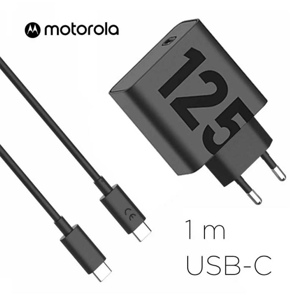 125 Watt Motorola Power Charger Motorola 125W Wired USB-C Wall