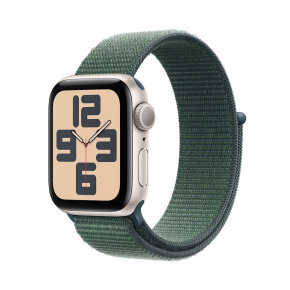 Watch SE GPS 2024 40mm Starlight Aluminium Case with Lake Green Sport Loop