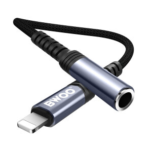 BWOO Adapter 3,5mm - Lightning crni