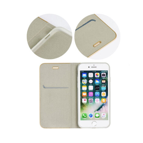 Book Luna iPhone 7/8/SE2 srebrena